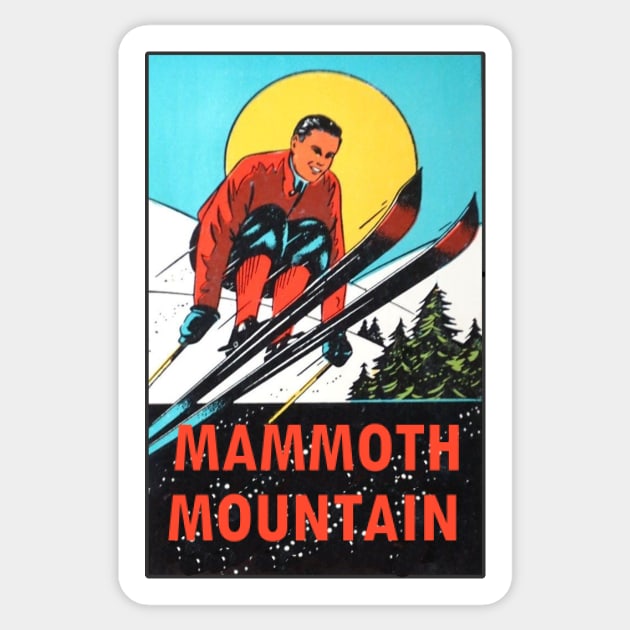 Mammoth Mountain California Vintage Sticker by Hilda74